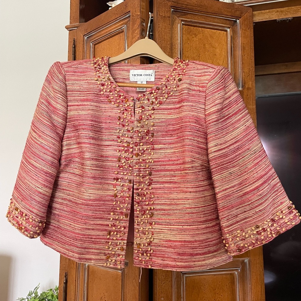 VICTOR COSTA Designer Spring Jacket